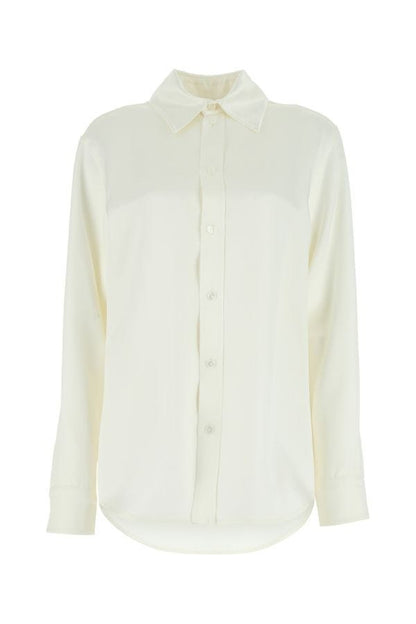 BOTTEGA VENETA | Ivory satin shirt