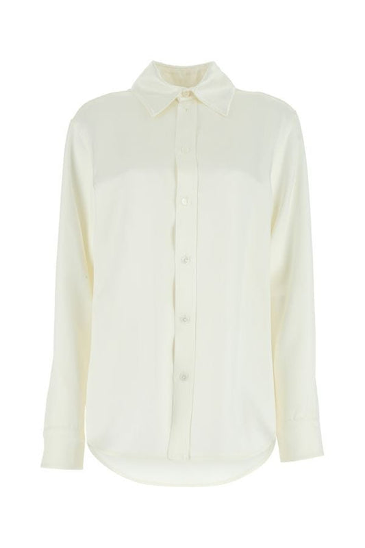 BOTTEGA VENETA | Ivory satin shirt