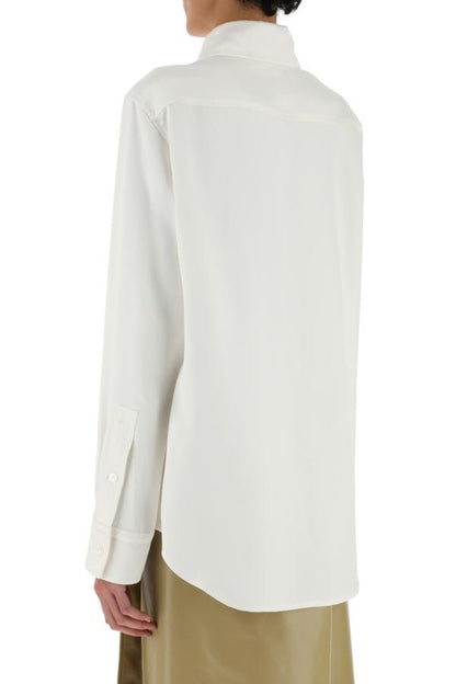 BOTTEGA VENETA | Ivory satin shirt