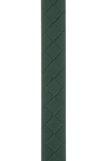 BOTTEGA VENETA | Bottle green leather belt