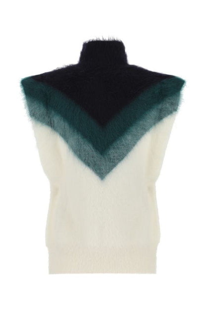 BOTTEGA VENETA | Ivory wool blend poncho
