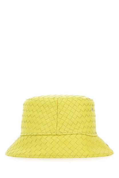BOTTEGA VENETA | Yellow nappa leather hat