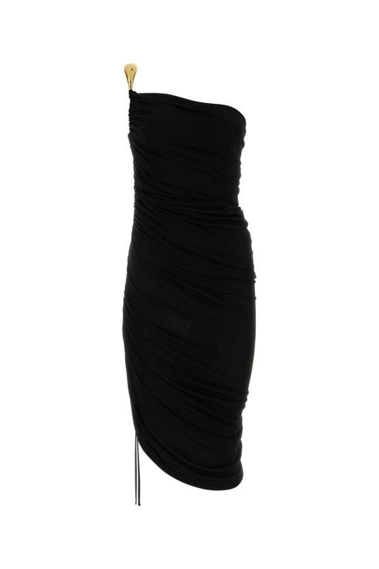 BOTTEGA VENETA | Black viscose dress