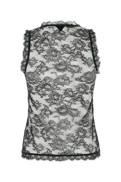 BOTTEGA VENETA | Black lace top