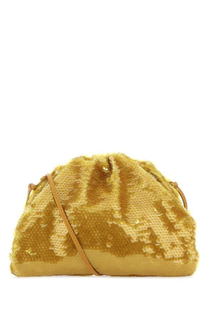 BOTTEGA VENETA | Ochre sequins mini Pouch clutch