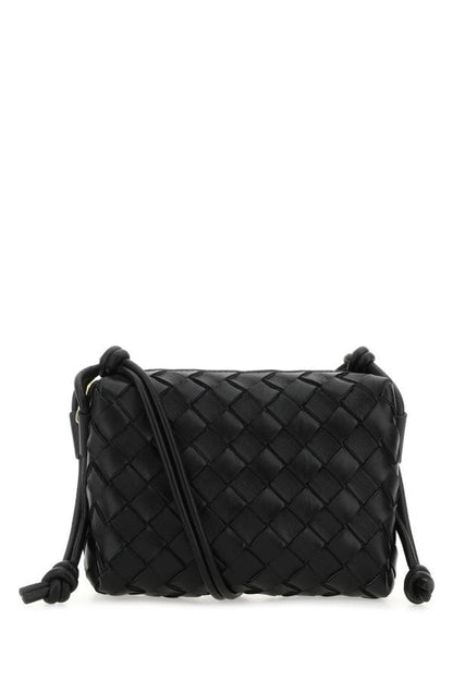BOTTEGA VENETA | Black leather small Loop crossbody bag