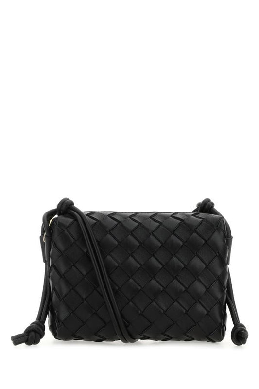 BOTTEGA VENETA | Black leather small Loop crossbody bag