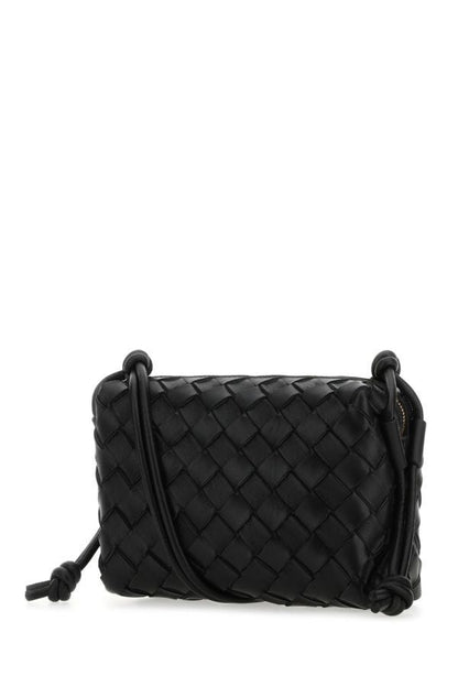 BOTTEGA VENETA | Black leather small Loop crossbody bag