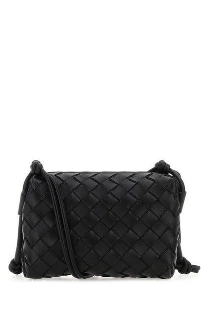 BOTTEGA VENETA | Black leather small Loop crossbody bag