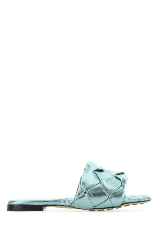 BOTTEGA VENETA | Light-blue nappa leather Lido sandals