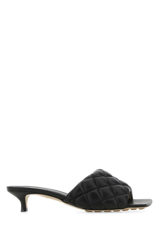 BOTTEGA VENETA | Black nappa leather Padded sandals