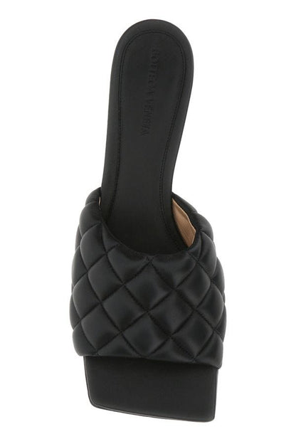 BOTTEGA VENETA | Black nappa leather Padded sandals