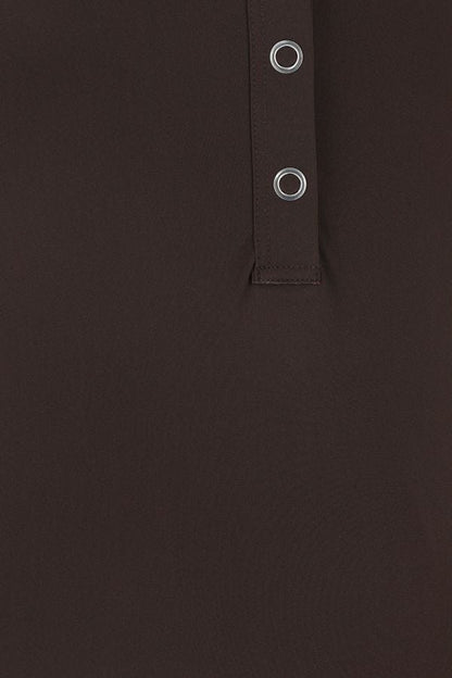 BOTTEGA VENETA | Chocolate stretch nylon swimsuit
