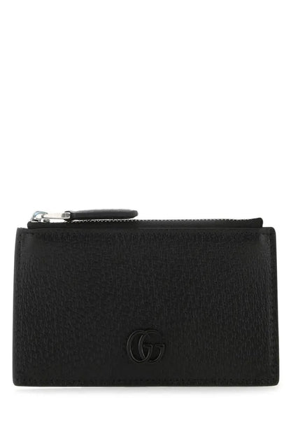 GUCCI | ブラックレザーカードホルダー