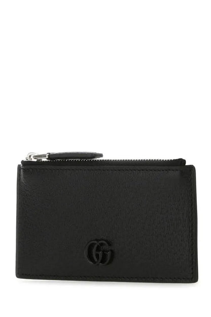 GUCCI | ブラックレザーカードホルダー