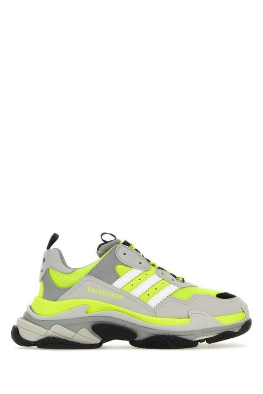 BALENCIAGA | Multicolor mesh and synthetic leather Triple S sneakers