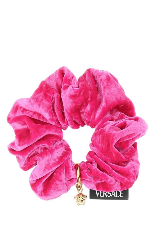 VERSACE | Fuchsia chenille scrunchie