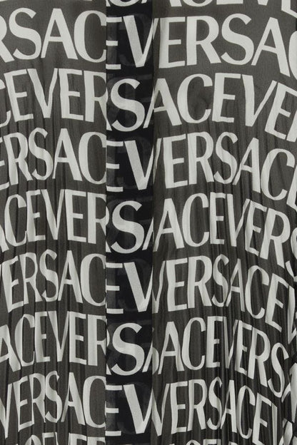 VERSACE | Printed crepe shirt dress