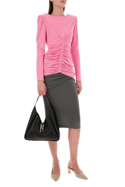 GIVENCHY | Black leather medium G-Hobo handbag