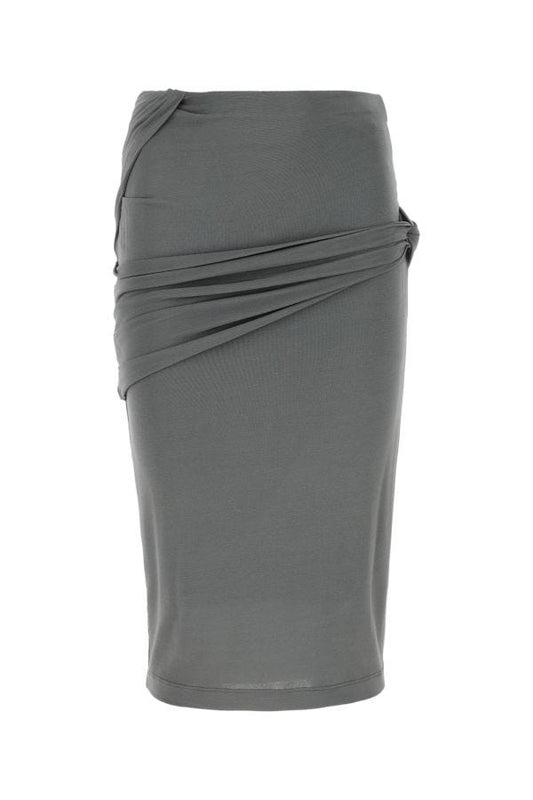GIVENCHY | Grey crepe skirt