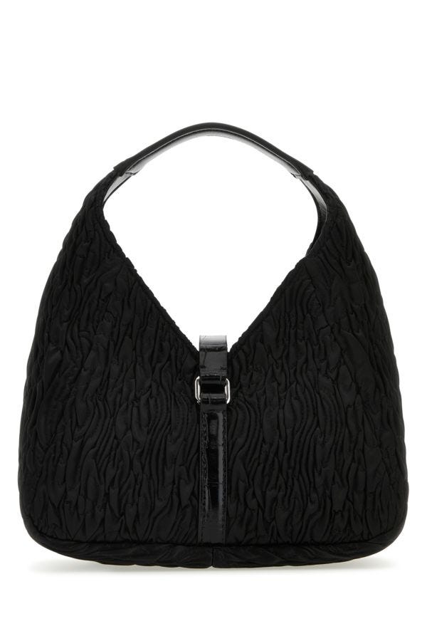 GIVENCHY | Black fabric G-Hobo mini handbag