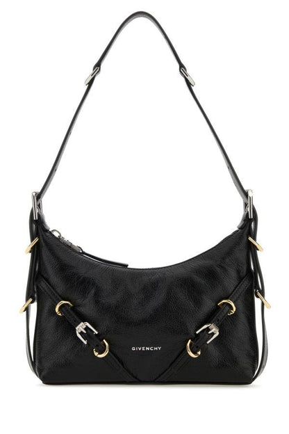 GIVENCHY | Black leather mini Voyou shoulder bag