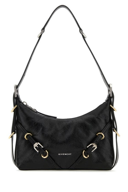 GIVENCHY | Black leather mini Voyou shoulder bag