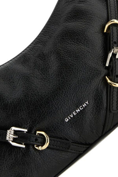 GIVENCHY | Black leather mini Voyou shoulder bag