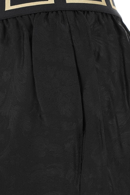 VERSACE | Black satin pyjama bermuda shorts