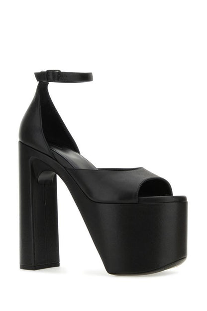 BALENCIAGA | Black leather Camden sandals