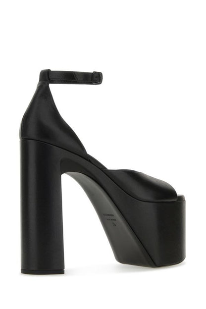 BALENCIAGA | Black leather Camden sandals