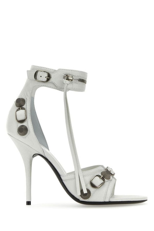 BALENCIAGA | Chalk leather Cagole sandals