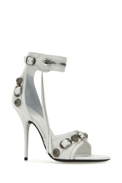 BALENCIAGA | Chalk leather Cagole sandals