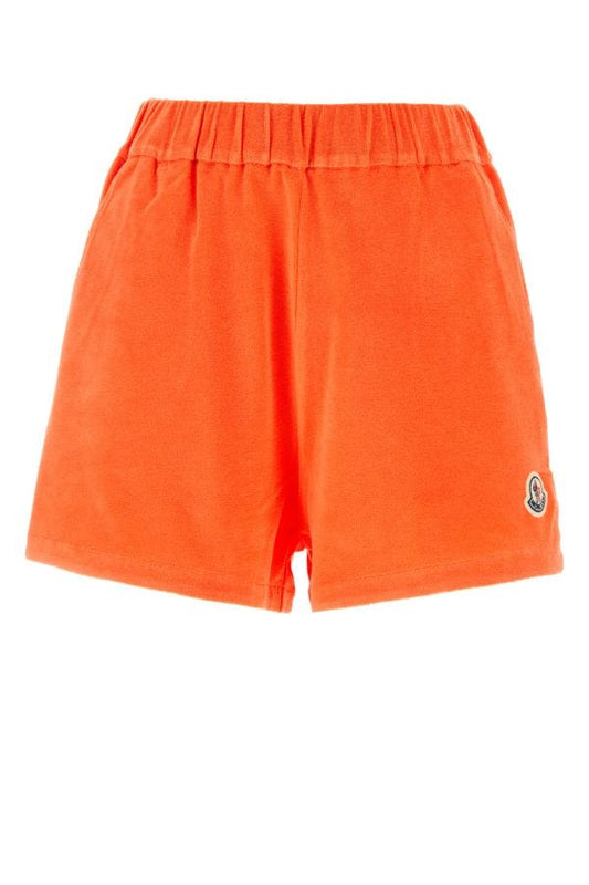 MONCLER | Orange chenille shorts