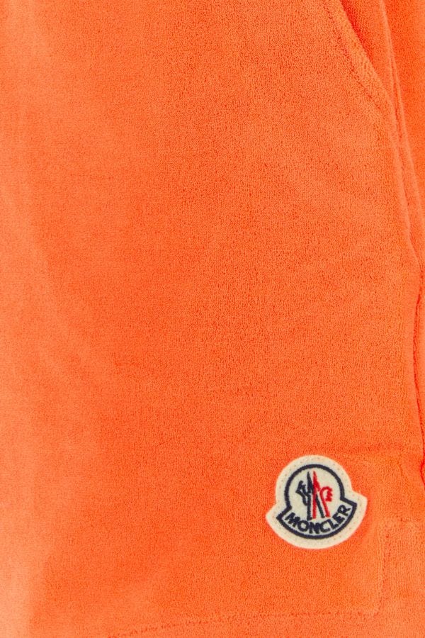 MONCLER | Orange chenille shorts