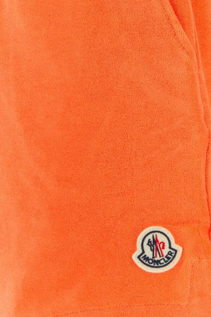MONCLER | Orange chenille shorts