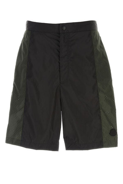 MONCLER | Black Moncler Born to Protect bermuda shorts