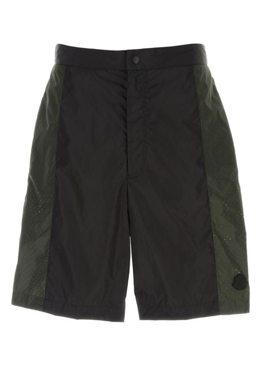 MONCLER | Black Moncler Born to Protect bermuda shorts