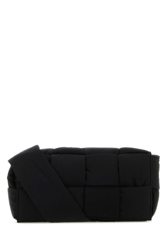 BOTTEGA VENETA | Black nylon medium Padded Tech Cassette crossbody bag