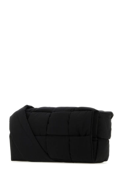 BOTTEGA VENETA | Black nylon medium Padded Tech Cassette crossbody bag