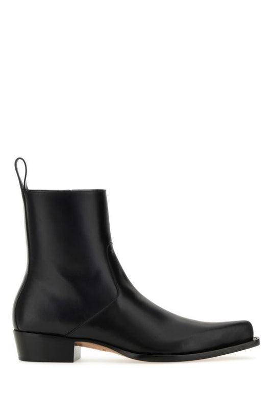 BOTTEGA VENETA | Black leather Ripley ankle boots