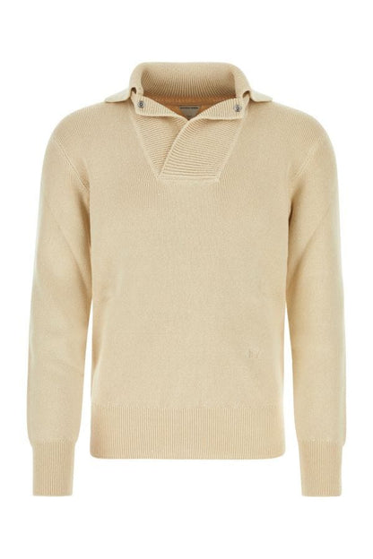 BOTTEGA VENETA | Beige linen blend sweater