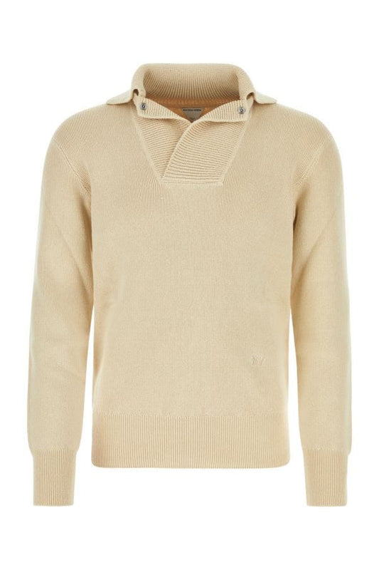 BOTTEGA VENETA | Beige linen blend sweater