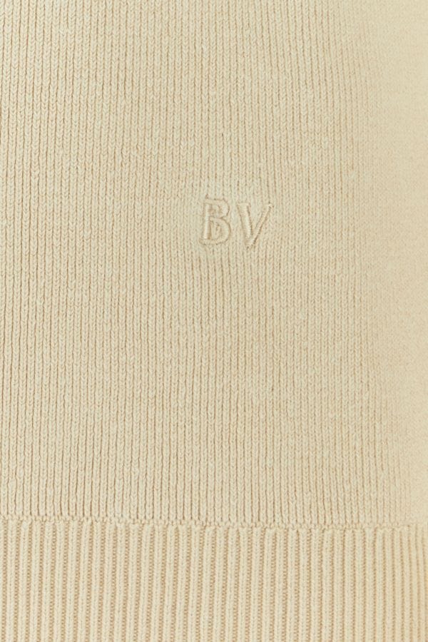 BOTTEGA VENETA | Beige linen blend sweater