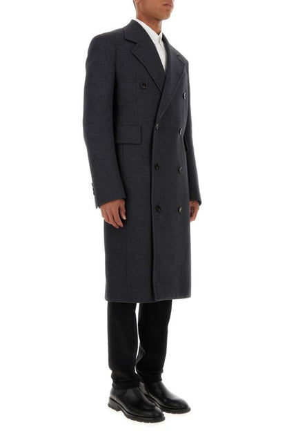 BOTTEGA VENETA | Dark grey cotton blend coat