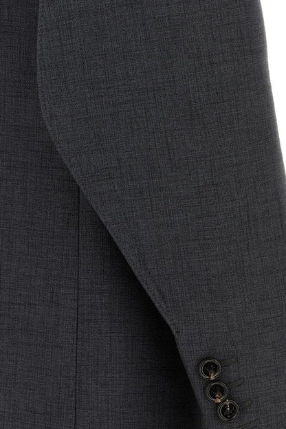 BOTTEGA VENETA | Dark grey cotton blend coat