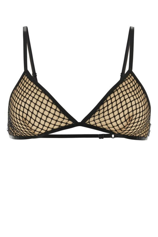 BALENCIAGA | Black mesh bra