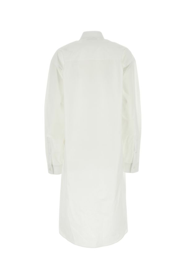 BALENCIAGA | White poplin shirt dress