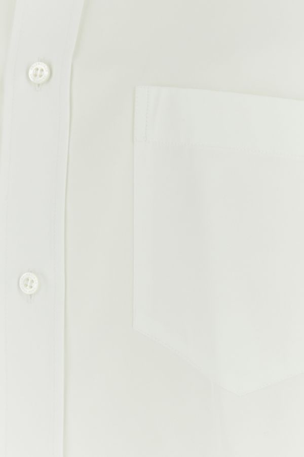 BALENCIAGA | White poplin shirt dress