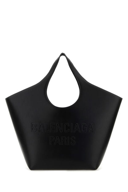 BALENCIAGA | Black leather medium Mary-Kate shopping bag